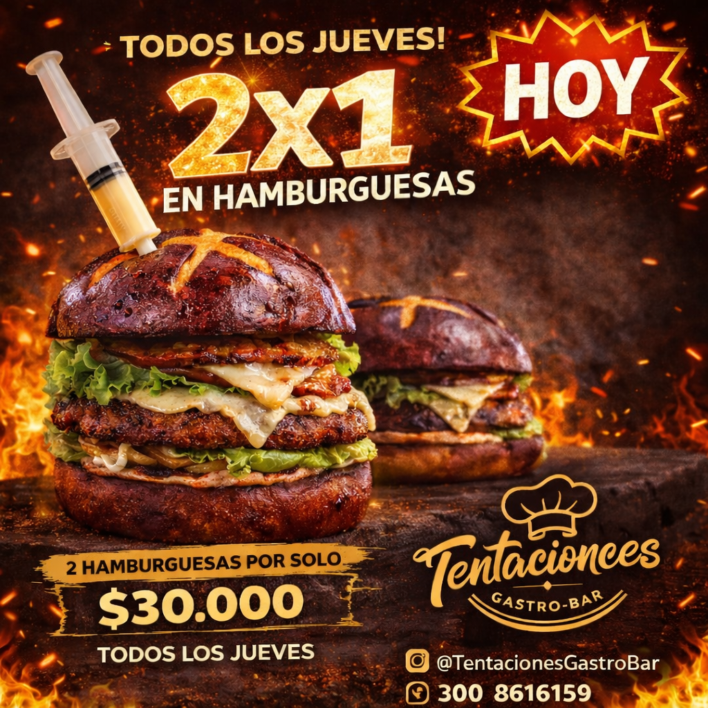 2*1 Todos los jueves 